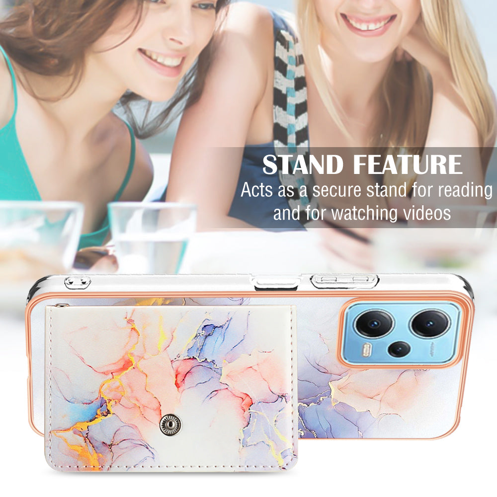 YB Leather Coating Series-9 for Xiaomi Redmi Note 12 5G (Global) Case Kickstand IMD Card Slot PU+TPU Cover YB Leather Coating Series-9 for Xiaomi Redmi Note 12 5G (Global) Case Kickstand IMD Card Slot PU+TPU Cover